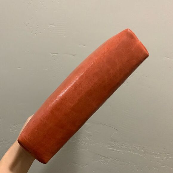 Vintage Handsewn Genuine Cowhide Push-lock Clutch/Crossbody & 2 Chain Styles - Picture 16 of 16